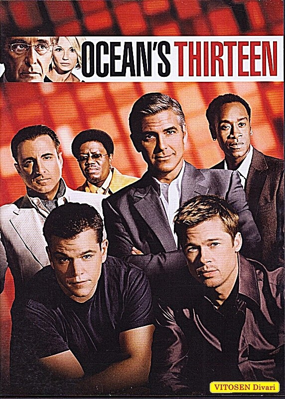 Ocean&rsquo;s Thirteen. ruotsinkielinen kansi